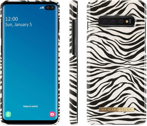 Pokrowiec etui case iDeal Of Sweden do Galaxy S10 Plus ZEBRA Pokrowiec etui case iDeal Of Sweden do Galaxy S10 Plus ZEBRA