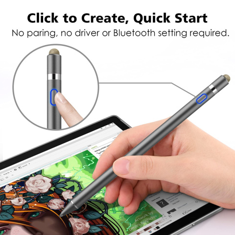 Rysik pióro stylus pen do ekranu dotykowego iPad/Pro/Air srebrny Rysik pióro stylus pen do ekranu dotykowego iPad/Pro/Air srebrny