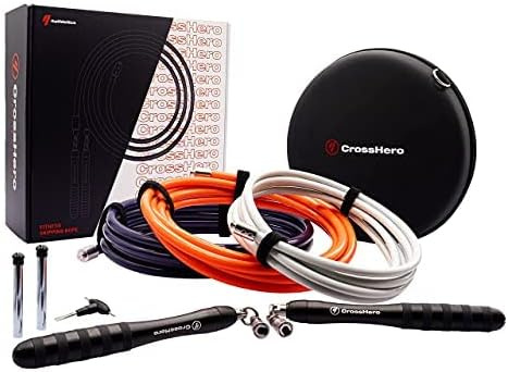 SKAKANKA BOKSERSKA Z OBCIĄŻENIEM OBROTOWYMI GŁOWICAMI CROSSFIT 3szt XL SKAKANKA BOKSERSKA Z OBCIĄŻENIEM OBROTOWYMI GŁOWICAMI CROSSFIT 3szt XL