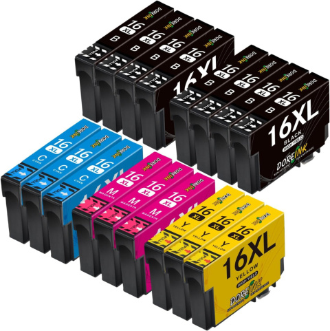 17x Tusze wkłady DOREINK 16XL zamienniki do Epson Workforce WF-2760 17x Tusze wkłady DOREINK 16XL zamienniki do Epson Workforce WF-2760