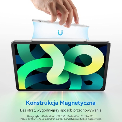 Magnetyczny Rysik Pióro Stylus do iPad air 4/5 iPad Mini 6 z Palm Rejection Magnetyczny Rysik Pióro Stylus do iPad air 4/5 iPad Mini 6 z Palm Rejection