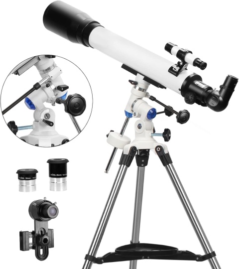 Profesjonalny Teleskop Solomark 70700EQ 70 mm i ogniskowa 700 mm akcesoria Profesjonalny Teleskop Solomark 70700EQ 70 mm i ogniskowa 700 mm akcesoria