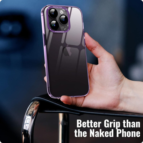 Etui plecki do iPhone 14 Pro 6,1" nakładka fioletowe sztywne plexi Etui plecki do iPhone 14 Pro 6,1" nakładka fioletowe sztywne plexi