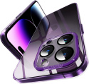Etui plecki do iPhone 14 Pro 6,1" nakładka fioletowe sztywne plexi