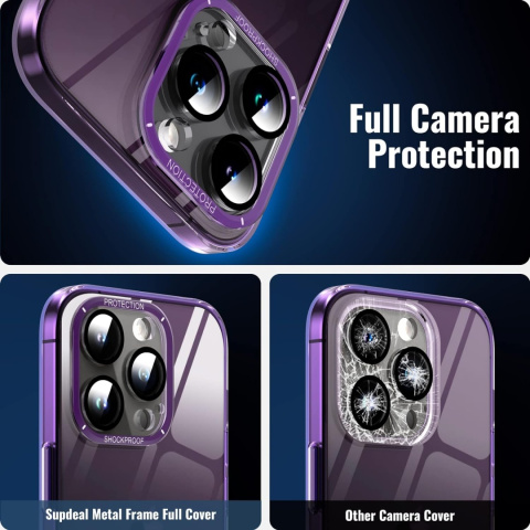 Etui plecki do iPhone 14 Pro 6,1" nakładka fioletowe sztywne plexi Etui plecki do iPhone 14 Pro 6,1" nakładka fioletowe sztywne plexi