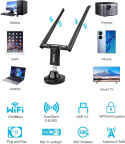 Karta sieciowa zewnętrzna Aigital 1200Mb/s dwupasmowy adapter Wi-Fi Karta sieciowa zewnętrzna Aigital 1200Mb/s dwupasmowy adapter Wi-Fi