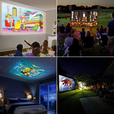 PRZENOŚNY RZUTNIK MINI PROJEKTOR LED FULL HD USB PRZENOŚNY RZUTNIK MINI PROJEKTOR LED FULL HD USB