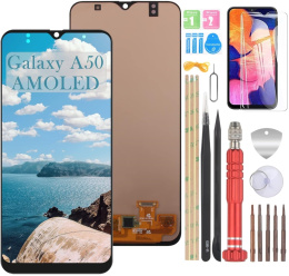 WYŚWIETLACZ ZAMIENNIK AMOLED DOTYK Samsung Galaxy A50/s zestaw instalacyjny