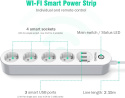 Przedłużacz inteligentna listwa zasilająca 2M 4 Gniazda sterowanie głosem
