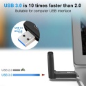 Karta sieciowa zewnętrzna USB Wodgreat 1300Mb/s dwupasmowy adapter Wi-Fi