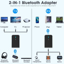 Transmiter Adapter odbiornik nadajnik Bluetooth 5.0 do TV Słuchawek PC auta