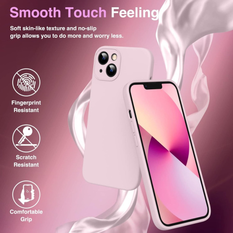 Silikonowe etui do iPhone 13 6,1" plecki różowe kompatybilne z Magsafe Silikonowe etui do iPhone 13 6,1" plecki różowe kompatybilne z Magsafe