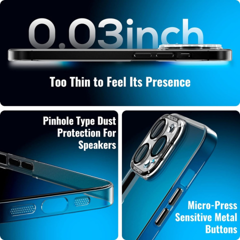 Etui plecki do iPhone 14 Pro 6,1" nakładka przezroczyste sztywne plexi Etui plecki do iPhone 14 Pro 6,1" nakładka przezroczyste sztywne plexi
