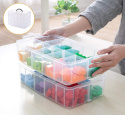 Organizer pojemnik 30 przegródek 25x16x18cm regulowane przegródki Organizer pojemnik 30 przegródek 25x16x18cm regulowane przegródki
