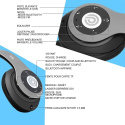 Słuchawki bezprzewodowe nauszne PRTUKYT 8S BLUETOOTH 5.0 FM SZARE Słuchawki bezprzewodowe nauszne PRTUKYT 8S BLUETOOTH 5.0 FM SZARE