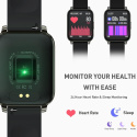 INTELIGENTNY ZEGAREK SMARTWATCH HERO BAND III 1,69"HD CIŚNIENIE SPO2 CZARNY