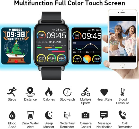 INTELIGENTNY ZEGAREK SMARTWATCH HERO BAND III 1,69"HD CIŚNIENIE SPO2 CZARNY INTELIGENTNY ZEGAREK SMARTWATCH HERO BAND III 1,69"HD CIŚNIENIE SPO2 CZARNY