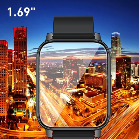 INTELIGENTNY ZEGAREK SMARTWATCH HERO BAND III 1,69"HD CIŚNIENIE SPO2 CZARNY INTELIGENTNY ZEGAREK SMARTWATCH HERO BAND III 1,69"HD CIŚNIENIE SPO2 CZARNY