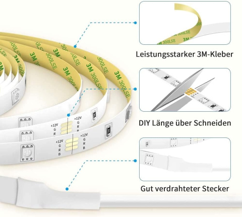 TAŚMA LED GOVEE H6191 STEROWANIE KOLORAMI RGB LED STRIP LIGHT 20M PILOT TAŚMA LED GOVEE H6191 STEROWANIE KOLORAMI RGB LED STRIP LIGHT 20M PILOT