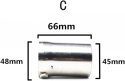 Motocyklowa KONCÓWKA RURA WYDECHU TŁUMIK średnica 4,5 cm JFG RACING Motocyklowa KONCÓWKA RURA WYDECHU TŁUMIK średnica 4,5 cm JFG RACING
