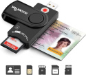 Czytnik kart chipowych pamięci USB A SD micro SD M2 MS SIM SMARTCARD