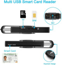 Czytnik kart chipowych pamięci USB A SD micro SD M2 MS SIM SMARTCARD Czytnik kart chipowych pamięci USB A SD micro SD M2 MS SIM SMARTCARD