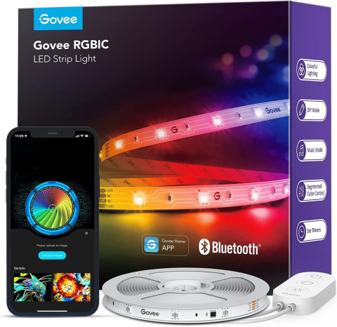 TAŚMA LED GOVEE H617A STEROWANIE KOLORAMI RGB LED STRIP LIGHT 5M APLIKACJA TAŚMA LED GOVEE H617A STEROWANIE KOLORAMI RGB LED STRIP LIGHT 5M APLIKACJA