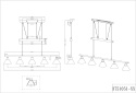 Lampa wisząca Trio Stamina 5 punktowa regulowana 5x40W 3751051-07 E14 Lampa wisząca Trio Stamina 5 punktowa regulowana 5x40W 3751051-07 E14