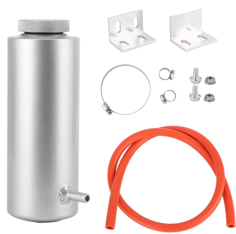 Aluminiowy uniwersalny zbiornik przelewowy płynu chłodzącego 800ml srebrny Aluminiowy uniwersalny zbiornik przelewowy płynu chłodzącego 800ml srebrny