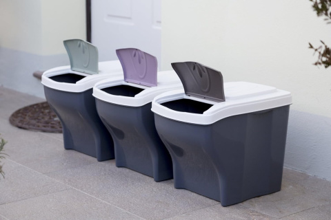 Zestaw kosze pojemniki na śmieci 3x20L SEGREGACJA ODPADÓW recykling Zestaw kosze pojemniki na śmieci 3x20L SEGREGACJA ODPADÓW recykling
