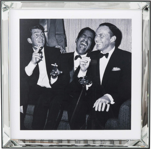 Obraz w ramie lustrzanej 60x60x5 cm Rat Pack KARE szklany obraz Obraz w ramie lustrzanej 60x60x5 cm Rat Pack KARE szklany obraz