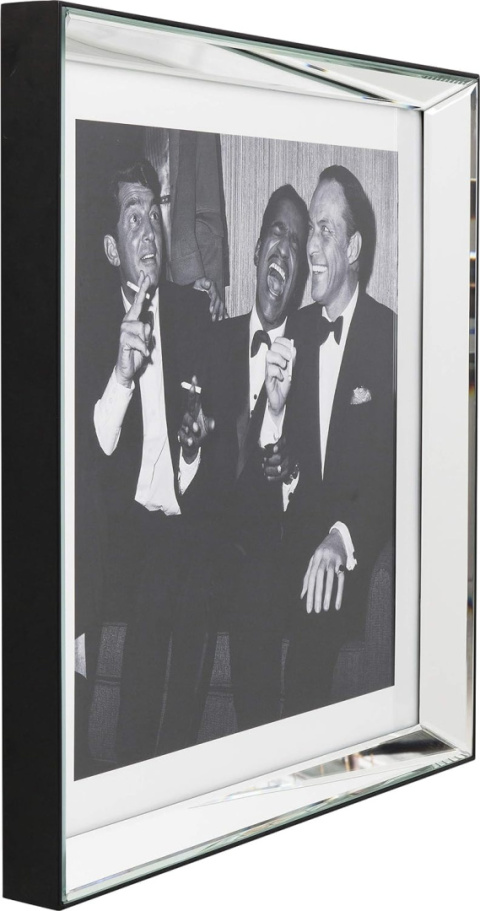 Obraz w ramie lustrzanej 60x60x5 cm Rat Pack KARE szklany obraz Obraz w ramie lustrzanej 60x60x5 cm Rat Pack KARE szklany obraz