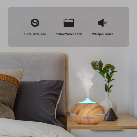 NAWILŻACZ POWIETRZA DYFUZOR ZAPACHOWY LAMPKA LED NAWILŻACZ POWIETRZA DYFUZOR ZAPACHOWY LAMPKA LED
