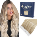 Doczepiane włosy 100% naturalne ludzkie 35cm 50g tape on blond 20szt Doczepiane włosy 100% naturalne ludzkie 35cm 50g tape on blond 20szt