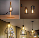 3x Żarówka E27 dekoracyjna ozdobna retro Edison ST64 4W światło akcentujące 3x Żarówka E27 dekoracyjna ozdobna retro Edison ST64 4W światło akcentujące