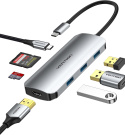 Koncentrator HUB VENTION TOJHB 7w1 USB C do PC Laptop tablet smartfon Koncentrator HUB VENTION TOJHB 7w1 USB C do PC Laptop tablet smartfon