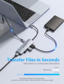 Koncentrator HUB VENTION TOJHB 7w1 USB C do PC Laptop tablet smartfon Koncentrator HUB VENTION TOJHB 7w1 USB C do PC Laptop tablet smartfon
