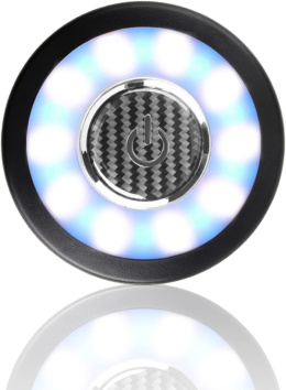 Lampka magnetyczna LED bezprzewodowa akumulatorowa zimny biały/niebies