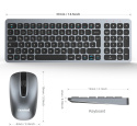 Leadsail zestaw bezprzewodowa klawiatura i mysz 2,4GHz nożycowa QWERTZ Leadsail zestaw bezprzewodowa klawiatura i mysz 2,4GHz nożycowa QWERTZ