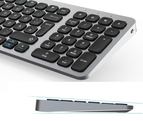 Leadsail zestaw bezprzewodowa klawiatura i mysz 2,4GHz nożycowa QWERTZ Leadsail zestaw bezprzewodowa klawiatura i mysz 2,4GHz nożycowa QWERTZ