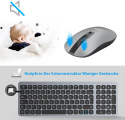 Leadsail zestaw bezprzewodowa klawiatura i mysz 2,4GHz nożycowa QWERTZ Leadsail zestaw bezprzewodowa klawiatura i mysz 2,4GHz nożycowa QWERTZ