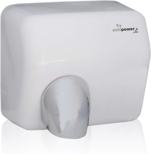 Suszarka do rąk 2300W Eolo Power-S biała z ruchomą dyszą suszenie 15 sek Suszarka do rąk 2300W Eolo Power-S biała z ruchomą dyszą suszenie 15 sek