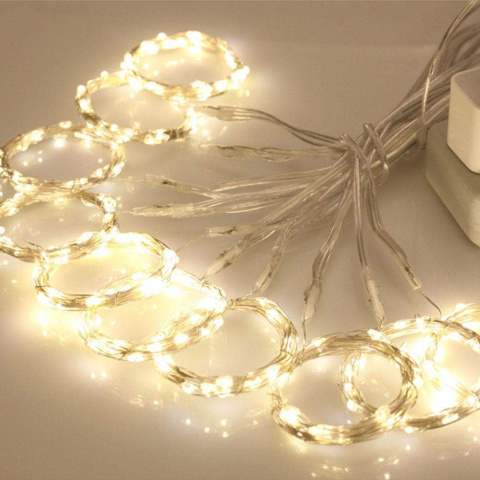lampki led kurtyna dekoracja okienna ścienna firana lampki led kurtyna dekoracja okienna ścienna firana