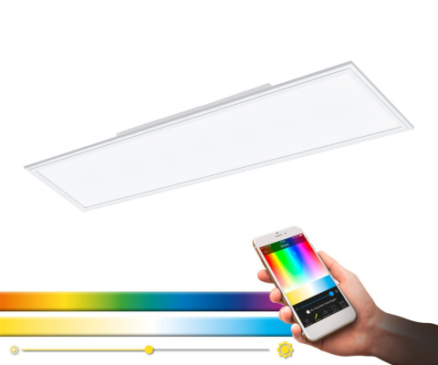 DUŻY Plafon Eglo 120 cm zdalne sterowanie LED ściemnialne WYBÓR KOLORÓW DUŻY Plafon Eglo 120 cm zdalne sterowanie LED ściemnialne WYBÓR KOLORÓW