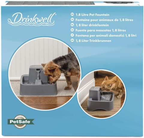 FONTANNA POIDŁO MISKA DLA KOTA PSA 1,8L Petsafe Drinkwell szary FONTANNA POIDŁO MISKA DLA KOTA PSA 1,8L Petsafe Drinkwell szary