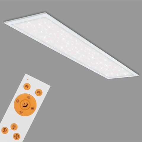 Briloner Leuchten Ultra Płaski Plafon Sufitowy LED 30 x 120 cm pilot biały Briloner Leuchten Ultra Płaski Plafon Sufitowy LED 30 x 120 cm pilot biały