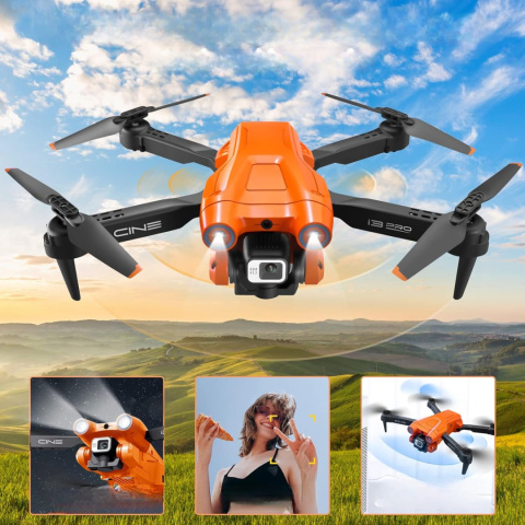 Dron Mini i3 PRO 2 kamery 4K HD WIFI ZABAWKA Zawis 100m 2 baterie aplikacja Dron Mini i3 PRO 2 kamery 4K HD WIFI ZABAWKA Zawis 100m 2 baterie aplikacja