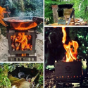 Grill kempingowy składany stal nierdzewna przenośny Hobo Bestargot Gazowy Grill kempingowy składany stal nierdzewna przenośny Hobo Bestargot Gazowy