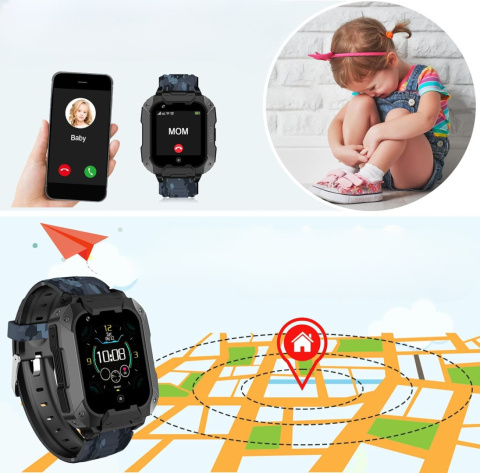 Zegarek SMARTWATCH dla dzieci Mingfuxin 4G Aparat wykonywanie połączeń Zegarek SMARTWATCH dla dzieci Mingfuxin 4G Aparat wykonywanie połączeń