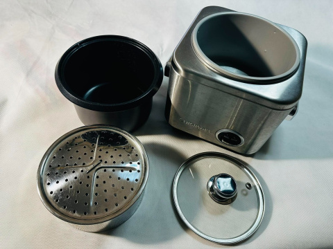 RYŻOWAR GARNEK DO GOTOWANIA RYŻU CUISINART CRC400E 0.8 L srebrny RYŻOWAR GARNEK DO GOTOWANIA RYŻU CUISINART CRC400E 0.8 L srebrny